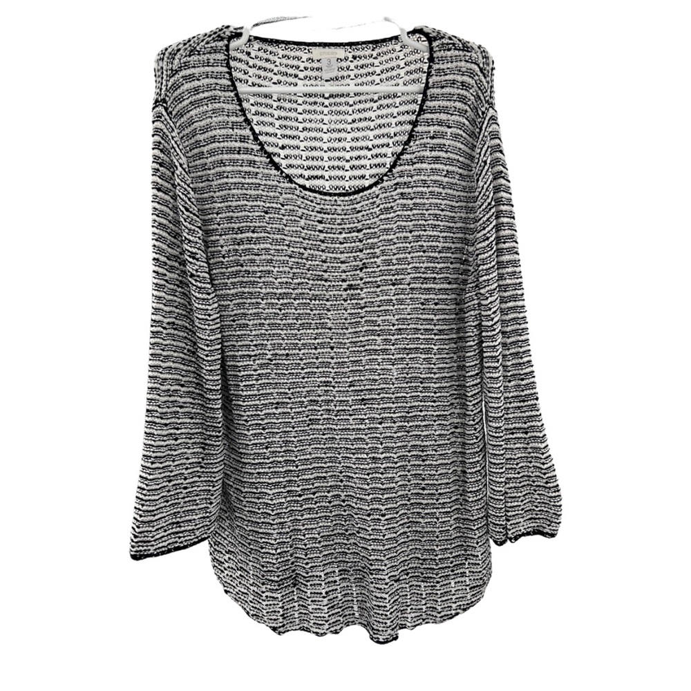 Chico’s open knit lightweight pullover sweater coverup 3 XL 16 casual office